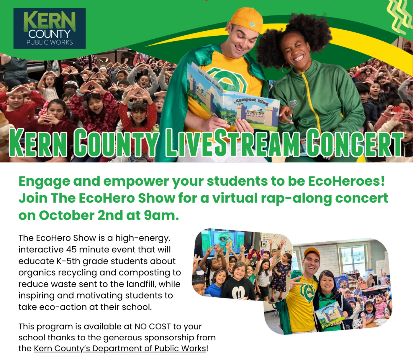 Kern County Livestream Concert information